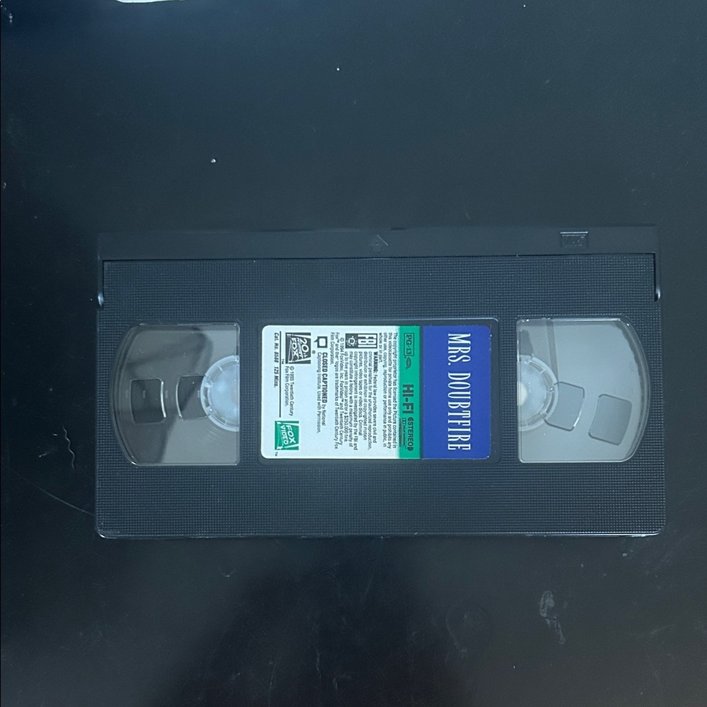 Mrs. Doubtfire Vintage VHS Tape